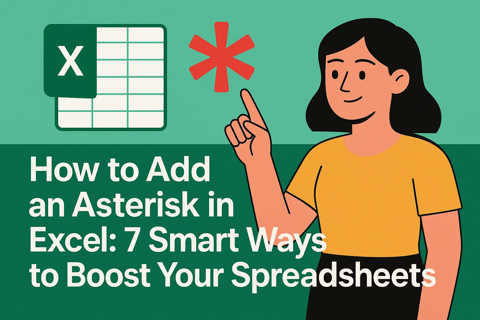 엑셀에 별표(*) 추가하는 방법: 스프레드시트 활용을 높이는 7가지 스마트한 방법