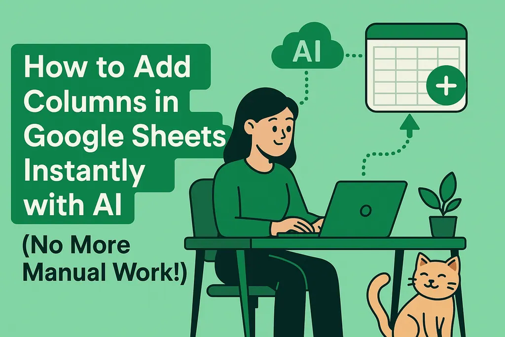 Cómo agregar columnas en Google Sheets al instante con IA (¡No más trabajo manual!) Cómo agregar columnas en Google Sheets al instante con IA (¡No más trabajo manual!)