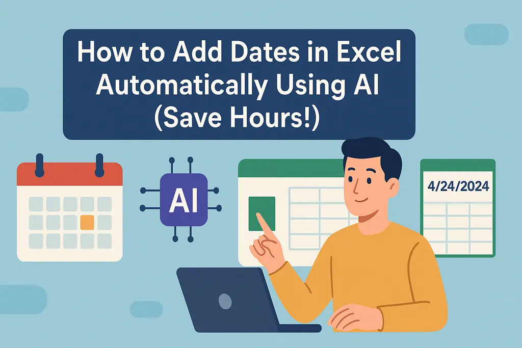 ExcelでAIを使って日付を自動入力する方法(時間を節約!) ExcelでAIを使って日付を自動入力する方法(時間を節約!)