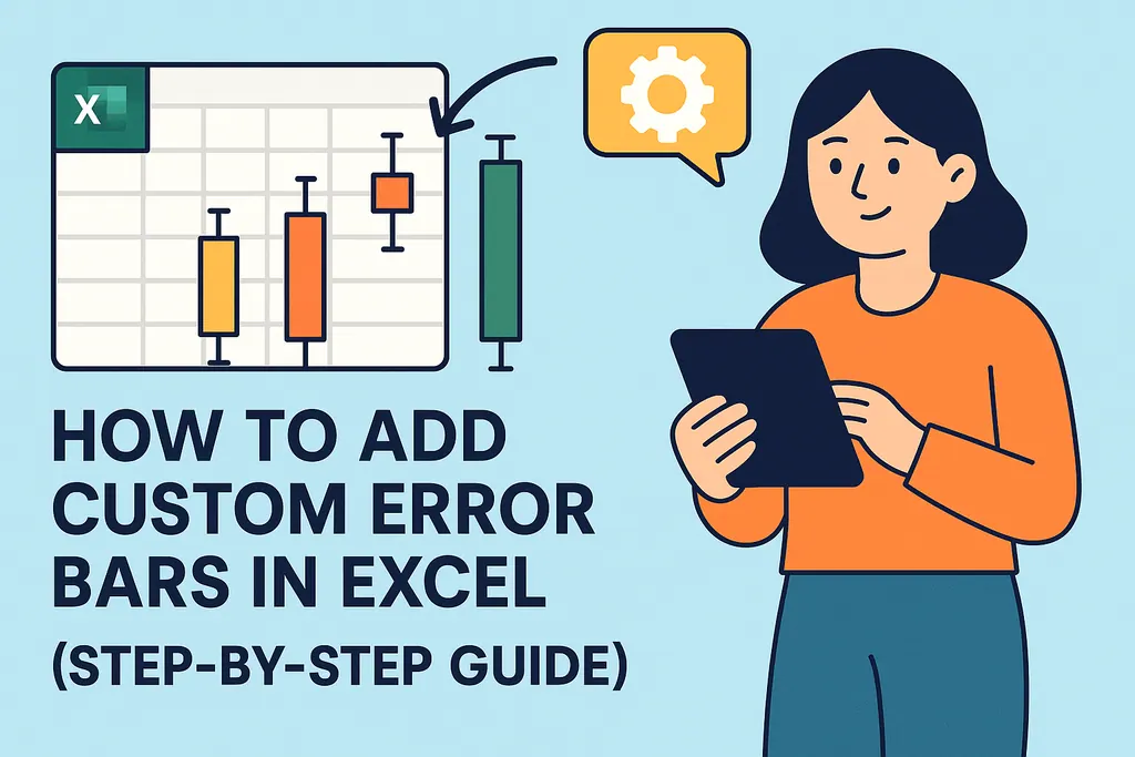 Como Adicionar Barras de Erro Personalizadas no Excel (Guia Passo a Passo)