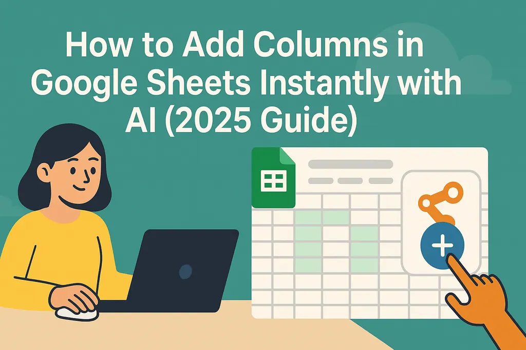 Cómo agregar columnas en Google Sheets al instante con IA (Guía 2025)