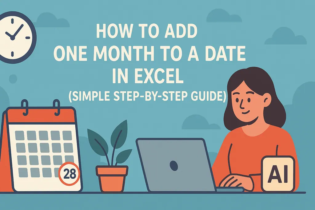 如何在 Excel 中為日期加一個月（簡單逐步指南）