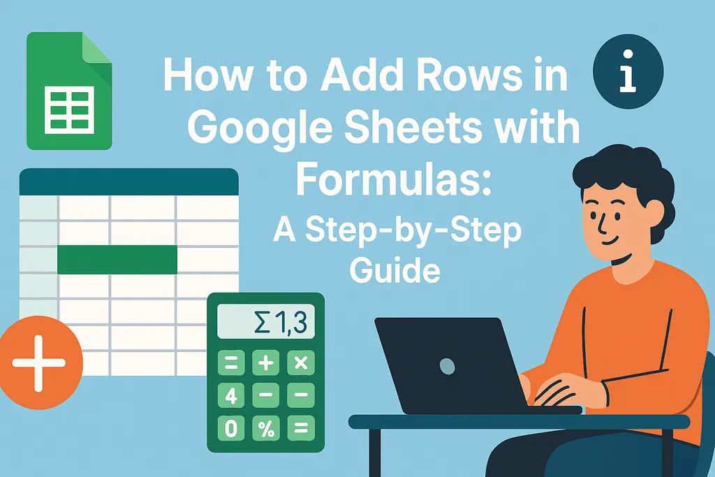 Cómo agregar filas en Google Sheets con fórmulas: Guía paso a paso