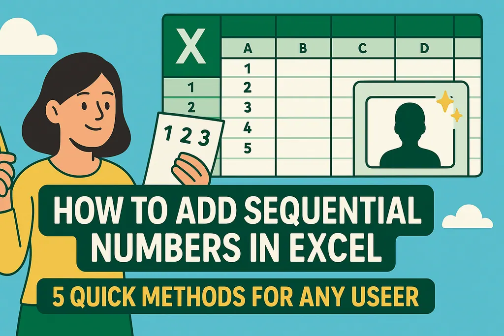 Como Adicionar Números Sequenciais no Excel: 5 Métodos Rápidos para Qualquer Usuário Como Adicionar Números Sequenciais no Excel: 5 Métodos Rápidos para Qualquer Usuário