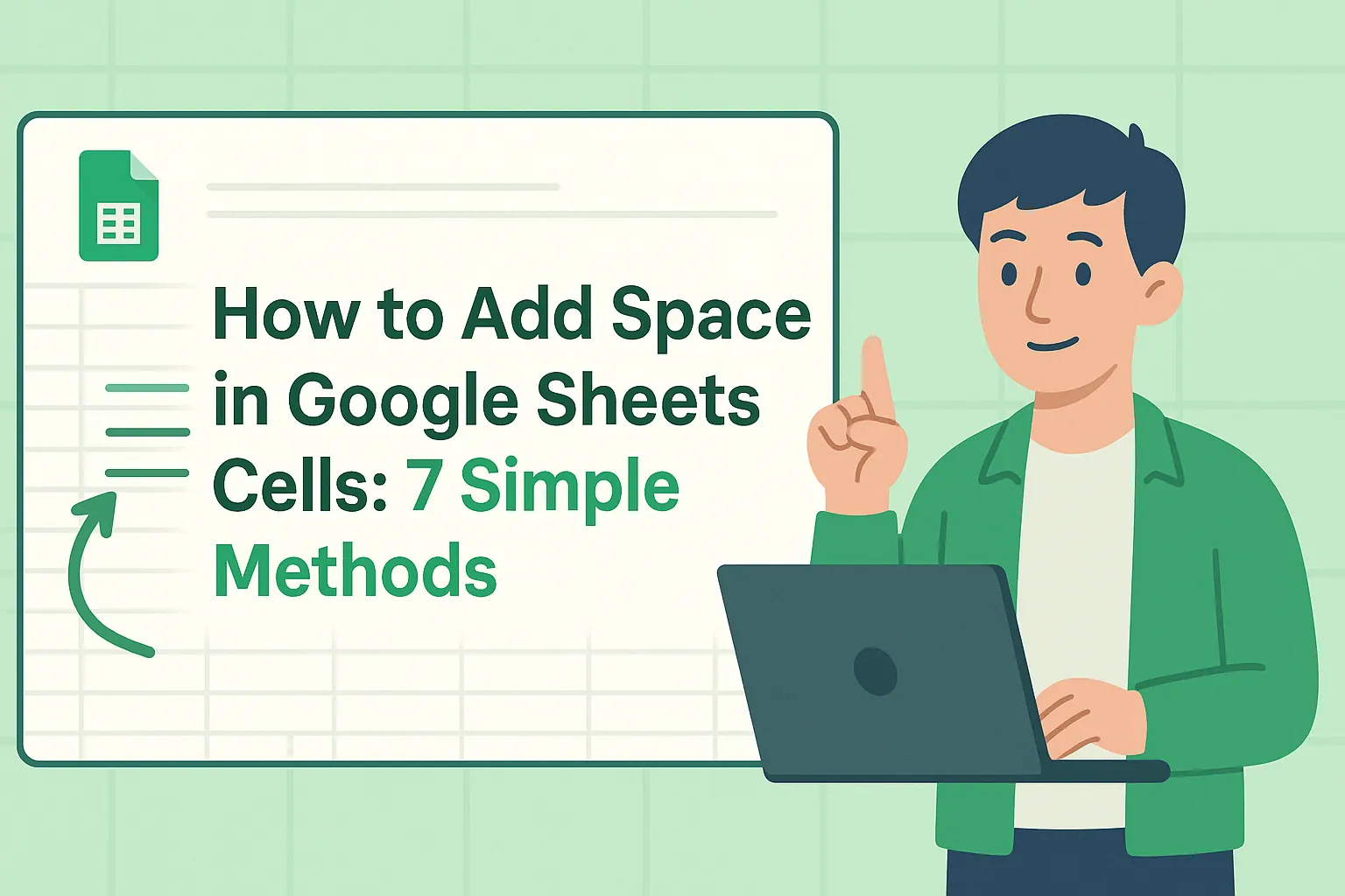 Google Sheets 셀에 공간 추가하는 7가지 간단한 방법
