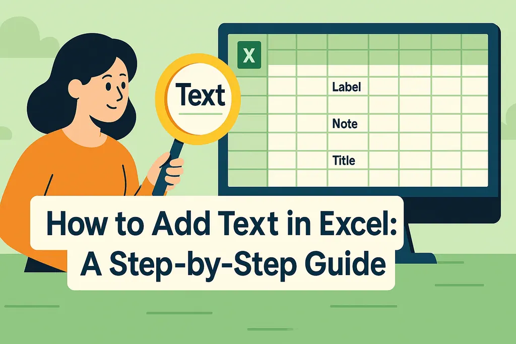 Como Adicionar Texto no Excel: Um Guia Passo a Passo