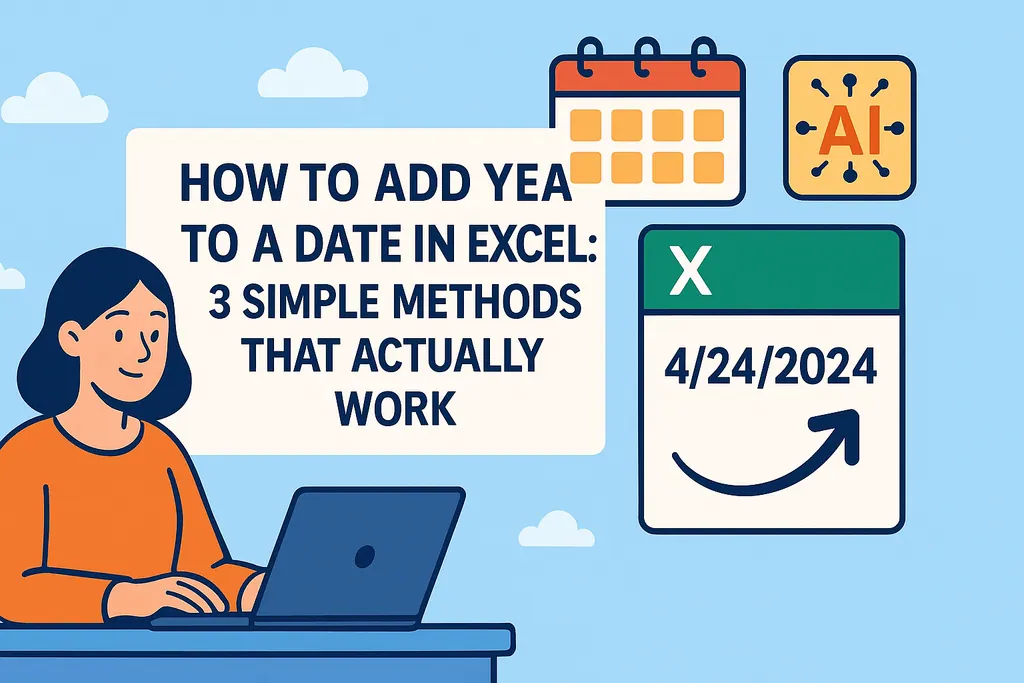Comment ajouter des années à une date dans Excel : 3 méthodes simples qui fonctionnent vraiment