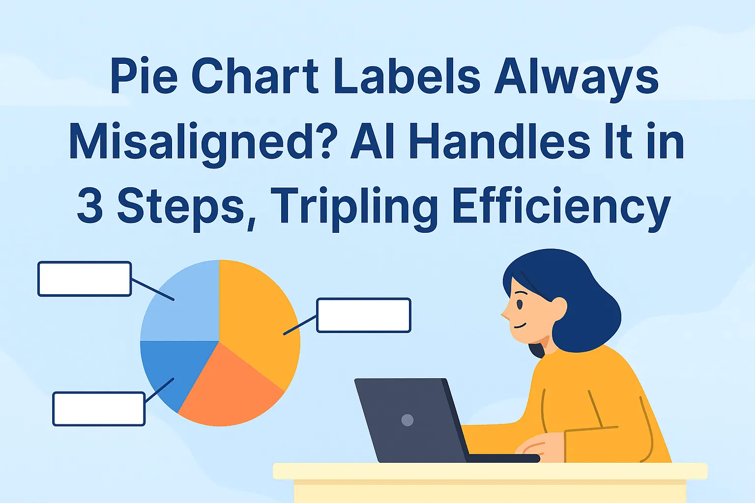 파이 차트 레이블 정렬 문제? 3단계 AI 해결법으로 시간 절약하세요