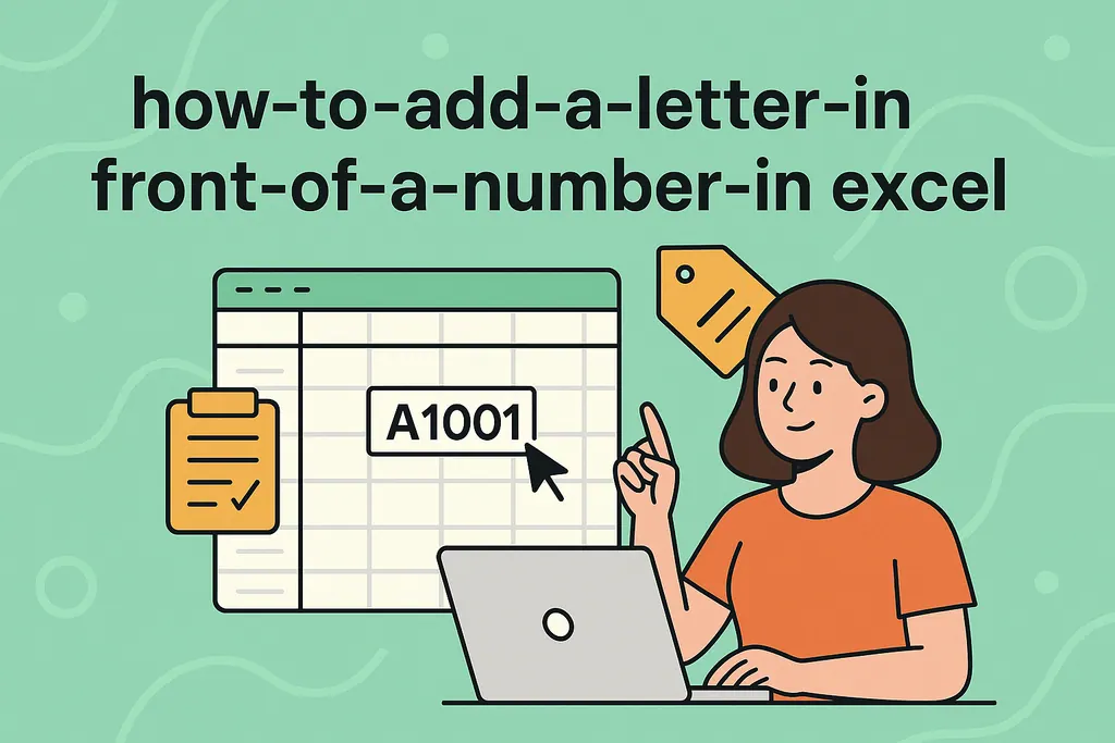 在Excel數字前添加字母的5種簡單方法