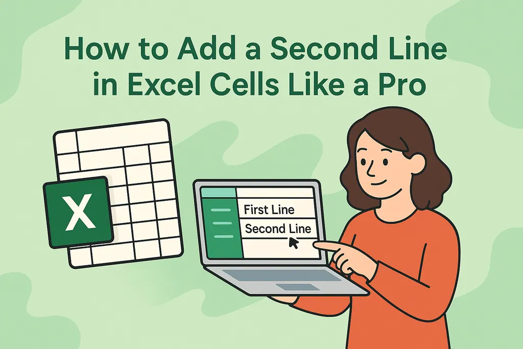 Como Adicionar uma Segunda Linha em Células do Excel Como um Profissional