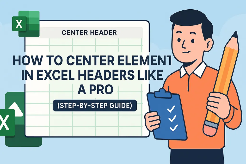 Cómo centrar elementos en encabezados de Excel como un profesional (Guía paso a paso)