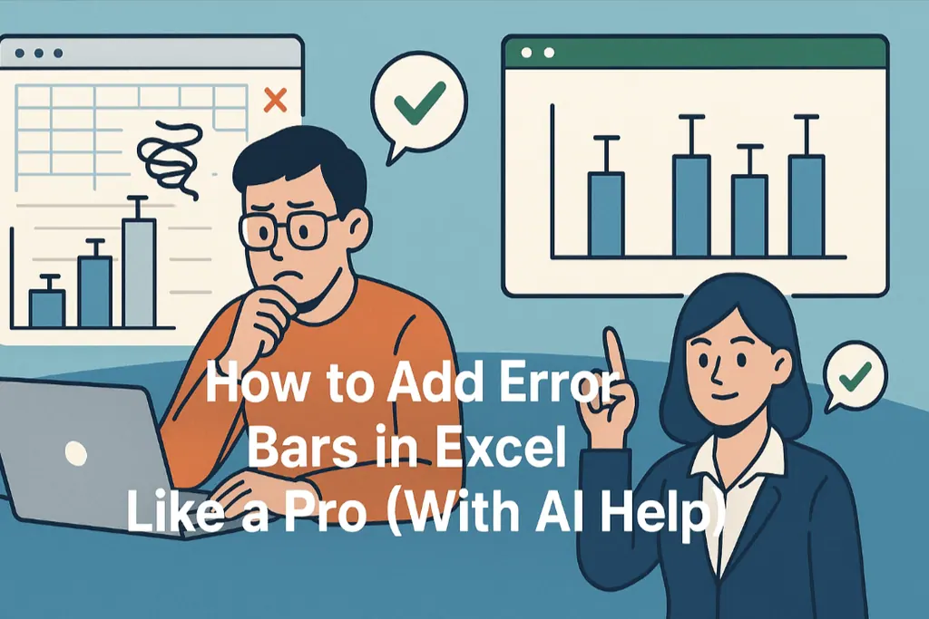 Como Adicionar Barras de Erro no Excel Como um Profissional (Com Ajuda de IA)