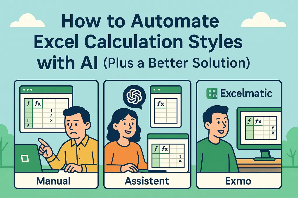 AI로 Excel 계산 스타일 자동화하는 방법 (더 나은 솔루션 포함)