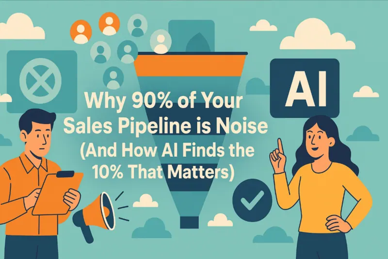 Why 90% of Your Sales Pipeline is Noise (And How AI Finds the 10% That Matters) Why 90% of Your Sales Pipeline is Noise (And How AI Finds the 10% That Matters)