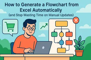 Cómo generar un diagrama de flujo desde Excel automáticamente (y dejar de perder tiempo con actualizaciones manuales)