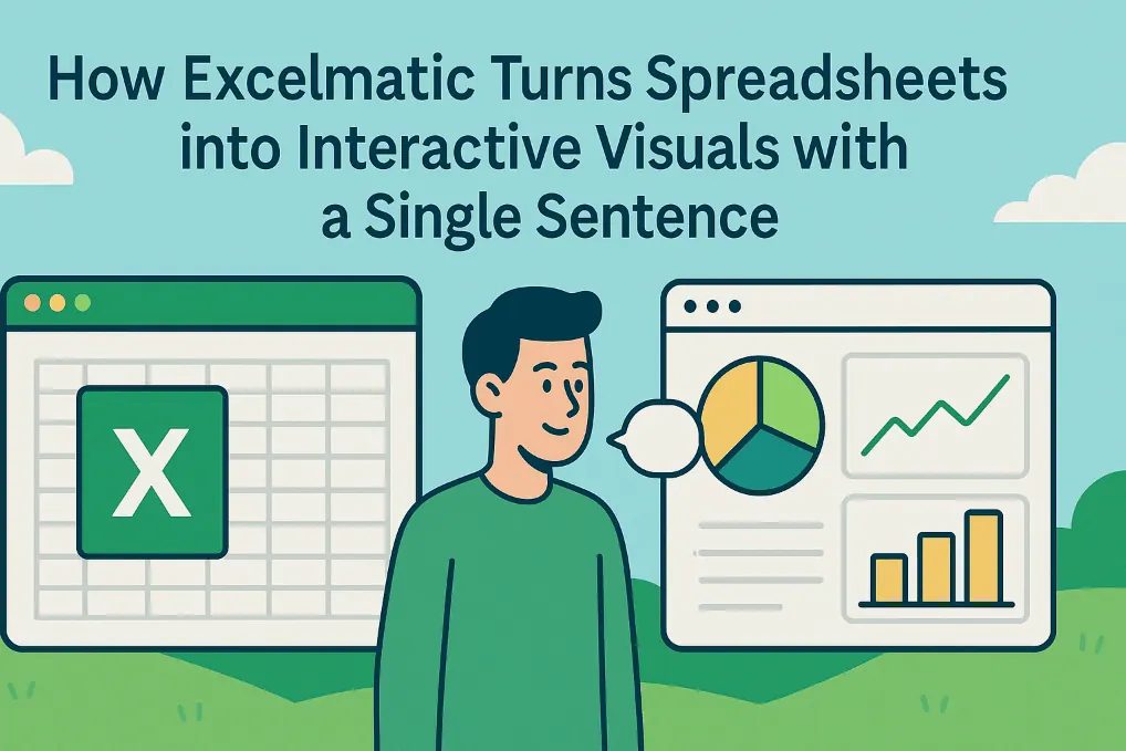 수동 차트 제작을 그만두세요: Excelmatic이 한 문장으로 스프레드시트를 인터랙티브 시각화로 전환하는 방법