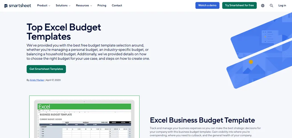 smartsheet-budget-templates