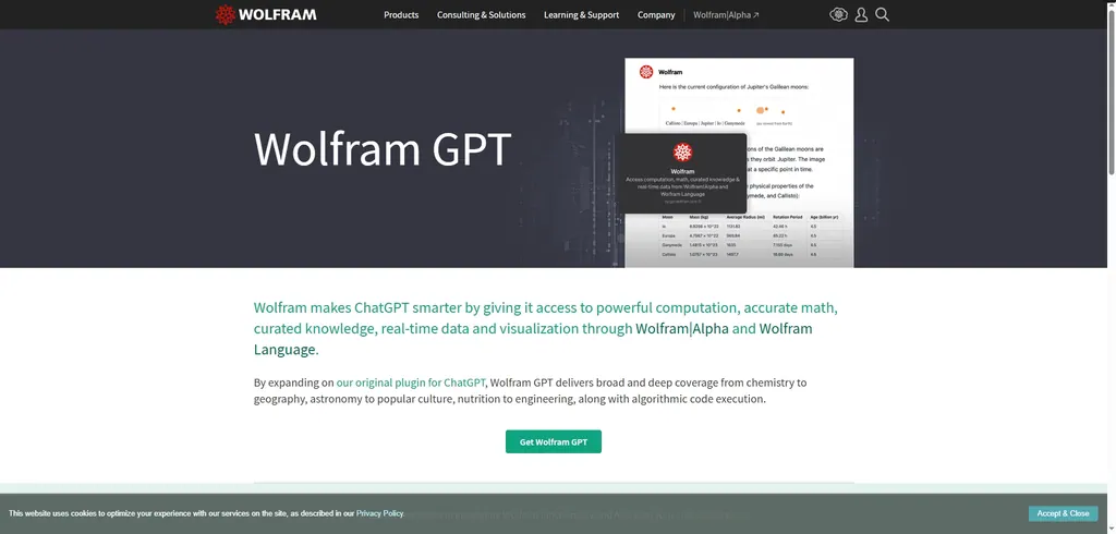 Wolfram in Excel