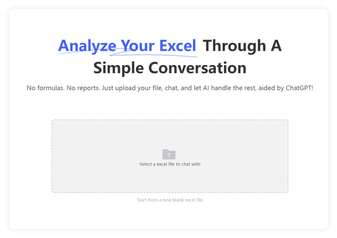 1. Excelファイルをアップロード