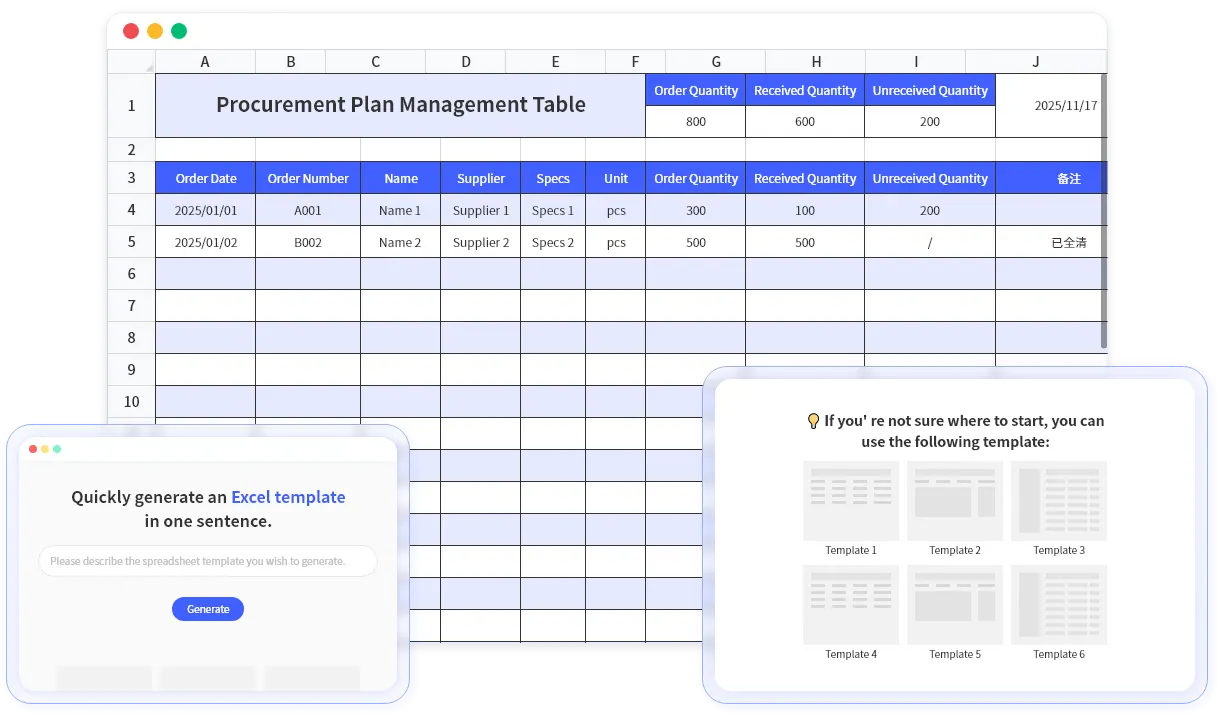 Generate Excel Spreadsheets Instantly with AI