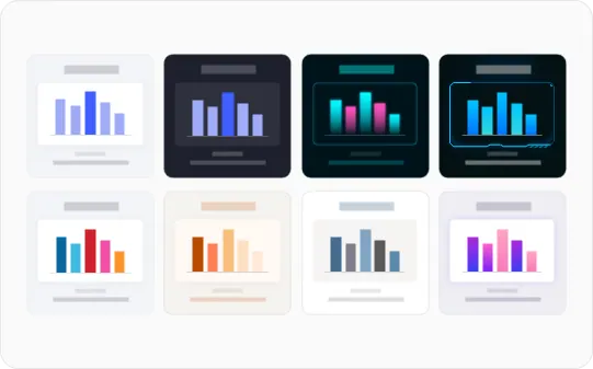 Temas variados de dashboard