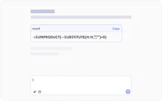 Construa Fórmulas via Chat