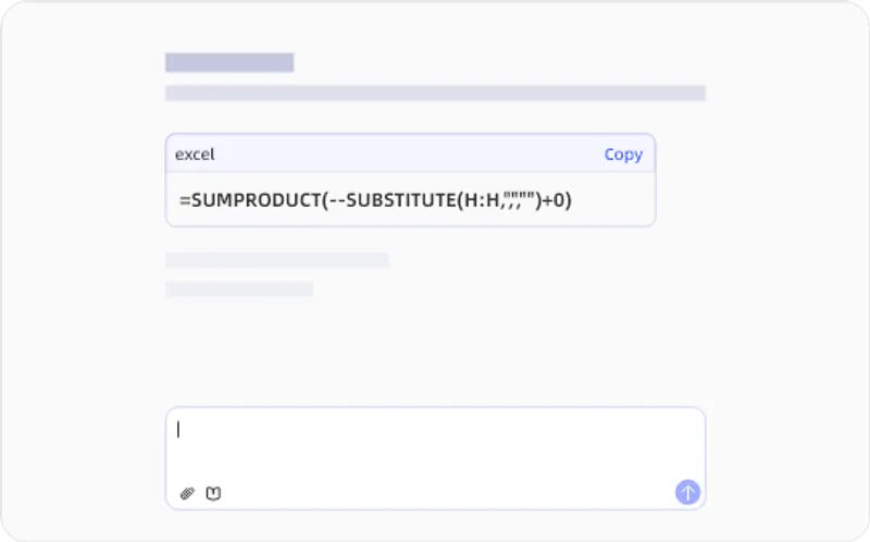 Build Formulas via Chat
