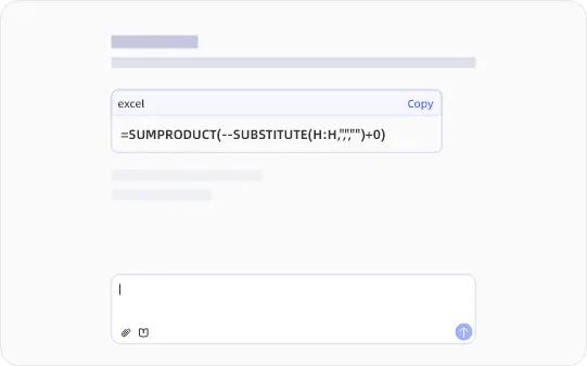 Créez des Formules via Chat