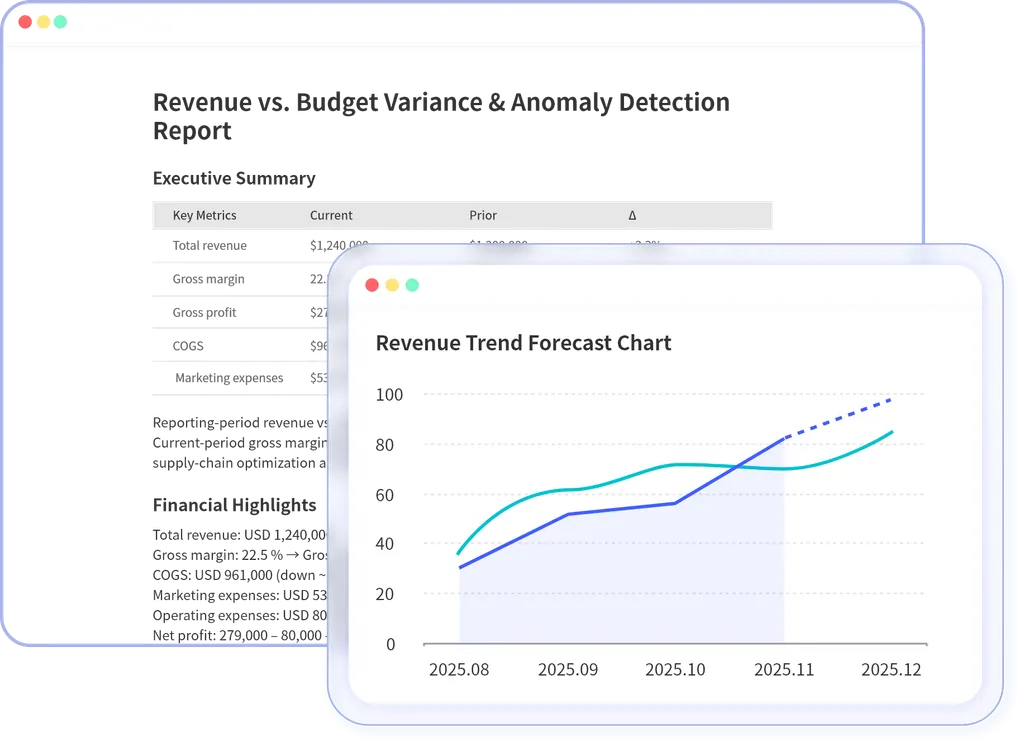 Clear Forecasts. Faster Financial Decisions.