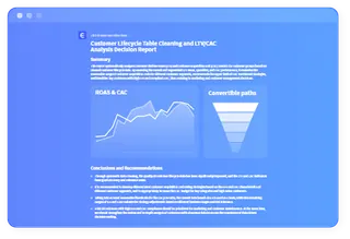使用您已有的報告做出數據驅動的行銷決定。