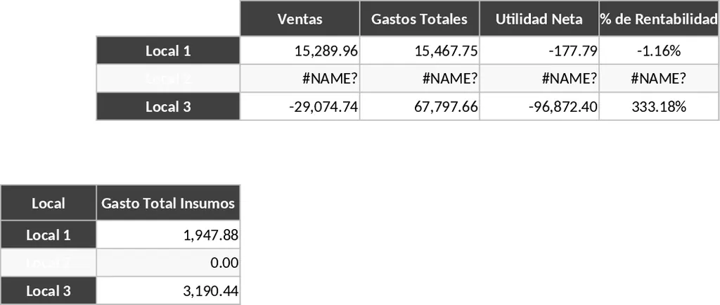 餐飲多分店收支管理與財務彙整儀表板 模板