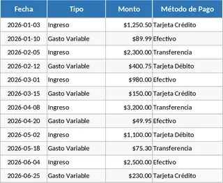 行動版雙週收支與信用卡分期理財 模板