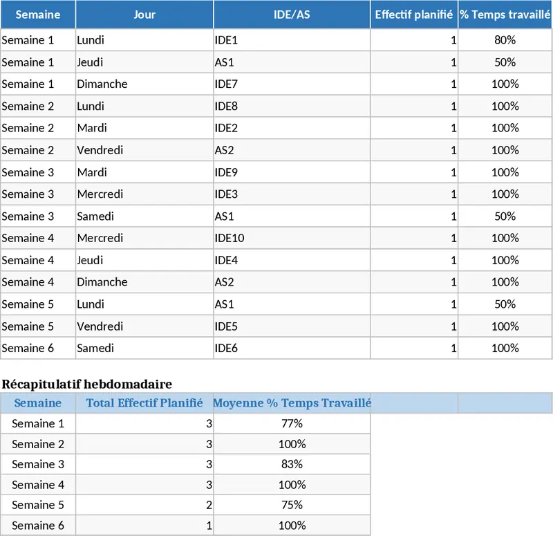 IDE 與 AS 六週人力排班計畫 模板