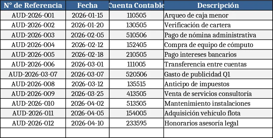 Formulaire d’audit Excel Modèle