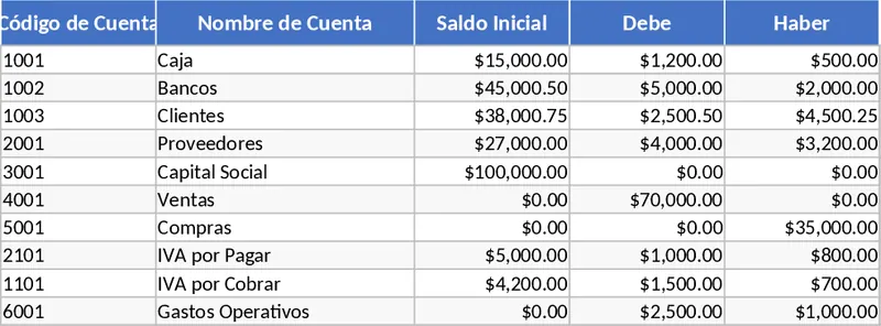 General Journal and Trial Balance Accounting Template