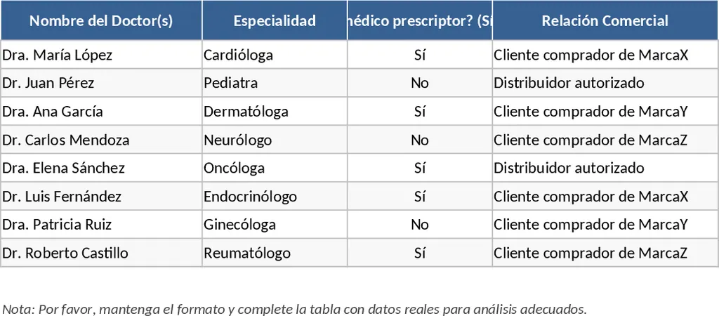 의료 스폰서십 및 접대 요청 템플릿