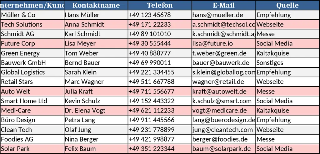 Lightweight Sales Leads & Follow‑Up CRM Template