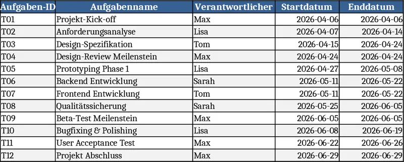 Gantt Chart Project Plan with Tasks, Timeline, and Summary Template