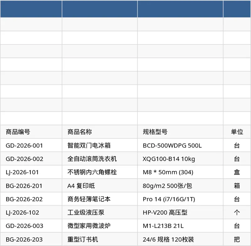 Comprehensive Inventory Management Tracker Template