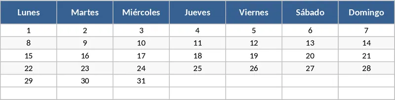 월별 테마 캘린더 템플릿