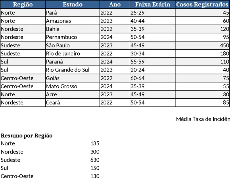 Regional Cervical Cancer Incidence & Risk Factors Dashboard Template