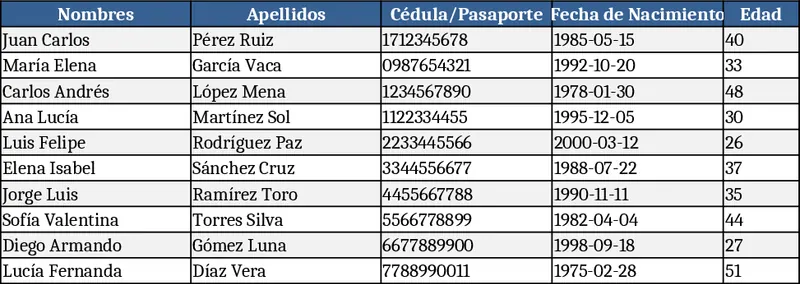 Electronic Medical Record (EMR) Excel Template