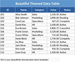 생동감 넘치는 컬러 테마 템플릿